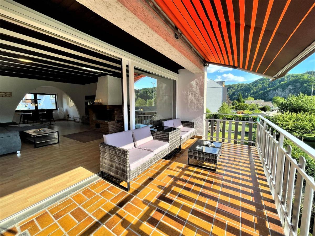 Traumaussicht Kamin Balkon Burgblick 65 Zoll Tv Netflix Sky Joyn Lindenplatz Lejlighed Bullay Eksteriør billede
